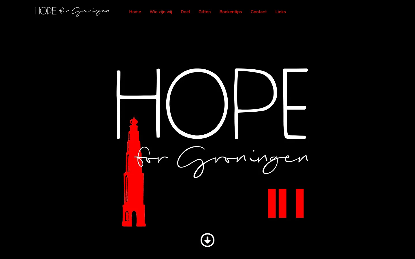 Website Hope for Groningen